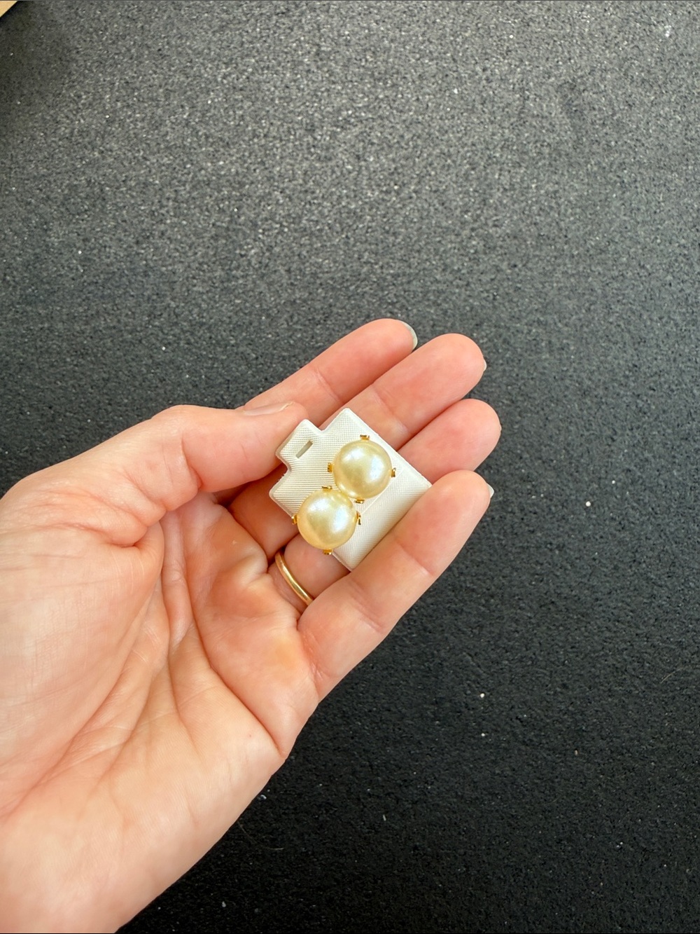 Classic Pearl Earrings - Gold and Cream